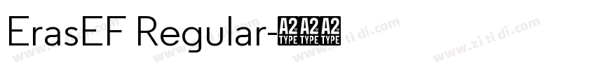 ErasEF Regular字体转换